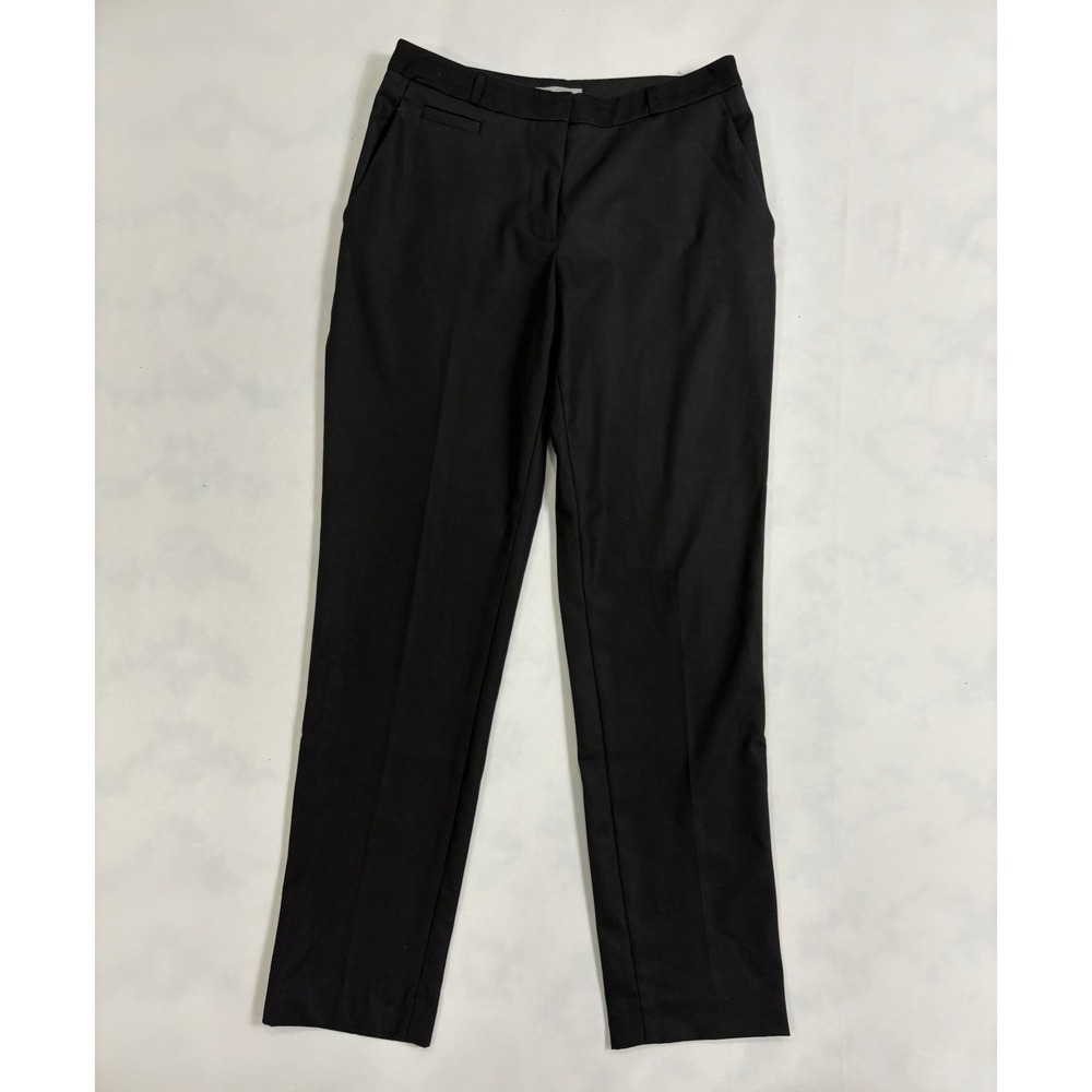 H&M Dress Pants Women's Size 6 Black Straight Leg Work Career Trousers
